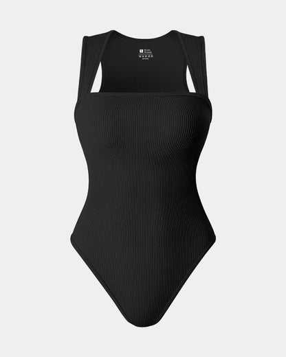 BODYSUIT SIN MANGAS Y ESCOTE CUADRADO CON CONTROL DE ABDOMEN