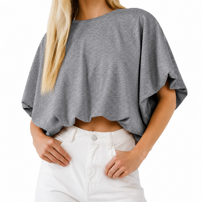 CAMISETA TIPO BOMBER EN TEJIDO FRESCO PERFECTA PARA VERANO