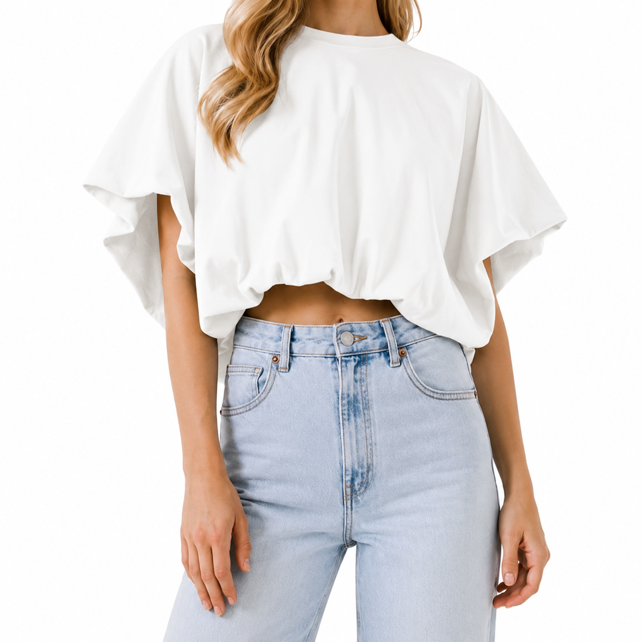 CAMISETA TIPO BOMBER EN TEJIDO FRESCO PERFECTA PARA VERANO