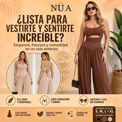 ENTERIZO DE VERANO CON TIRANTES Y ABERTURAS EN CINTURA
