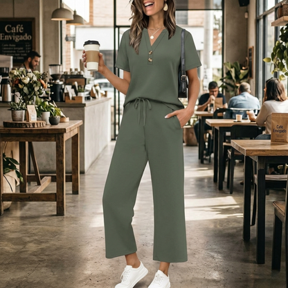 CONJUNTO DE 2 PIEZAS CASUAL PERFECTO PARA TODA OCASIÓN