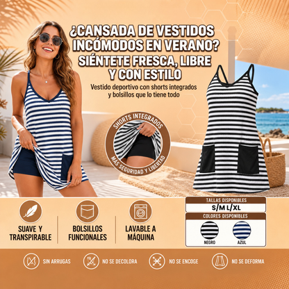 VESTIDO CORTO DEPORTIVO DE VERANO BY MAELA