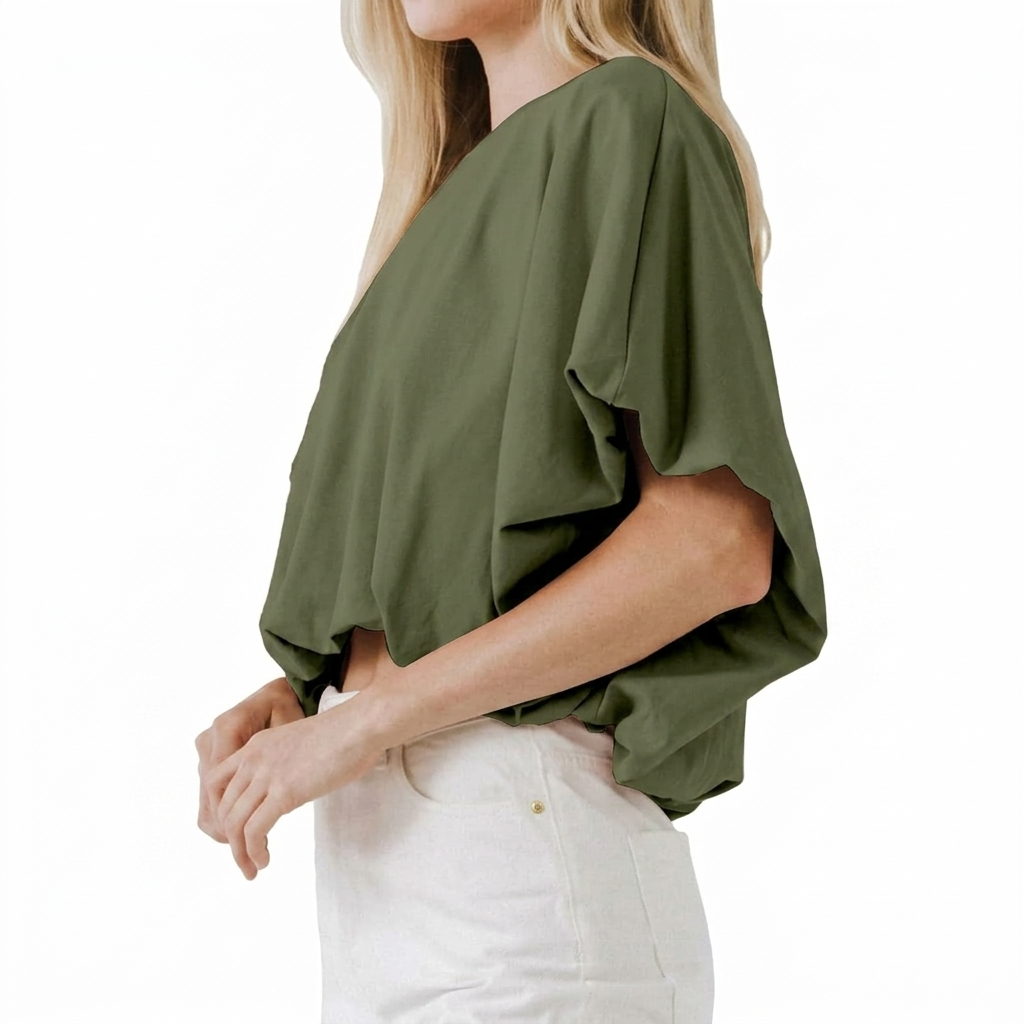 CAMISETA TIPO BOMBER EN TEJIDO FRESCO PERFECTA PARA VERANO