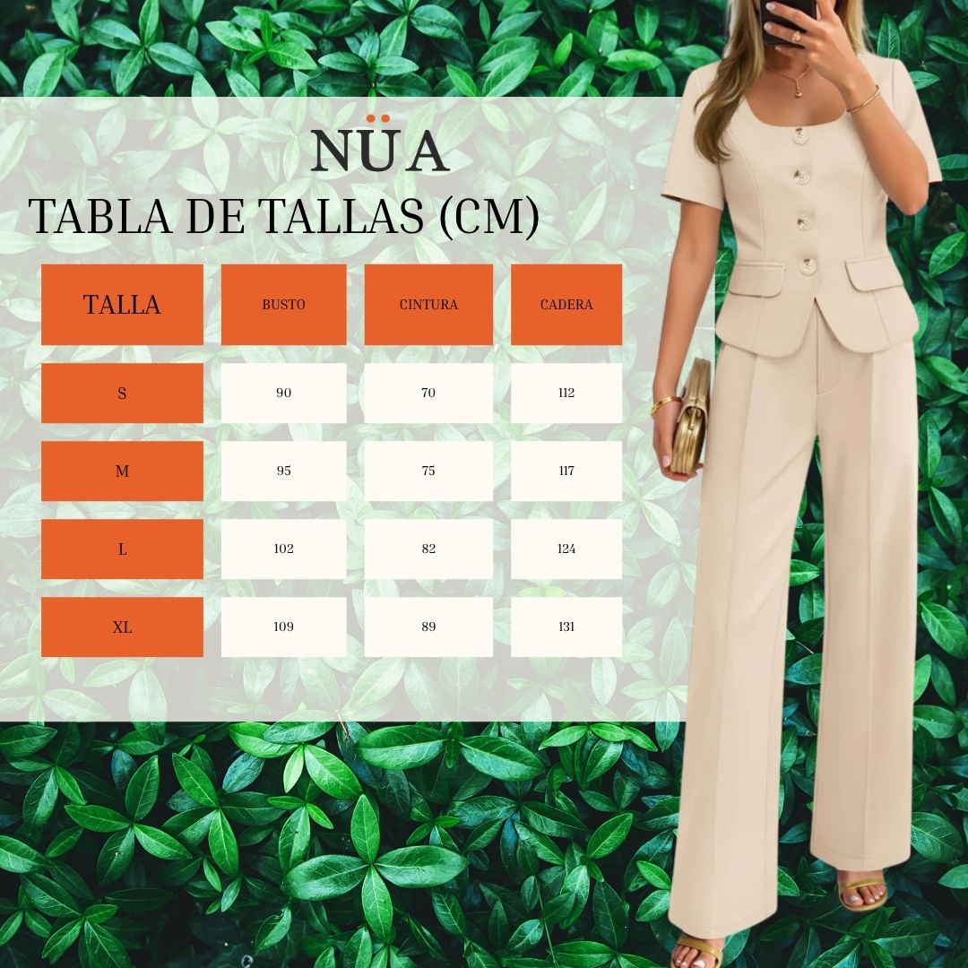 CONJUNTO DE DOS PIEZAS TIPO SASTRE ELEGANCIA Y COMODIDAD