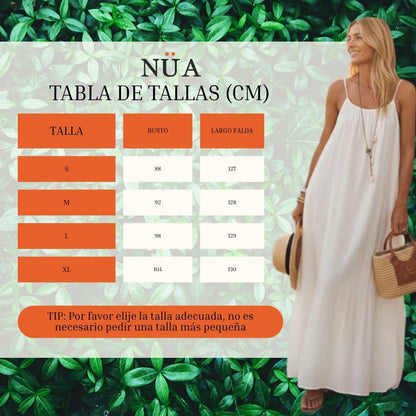 MAXI-VESTIDO SIN MANGAS CON ESPALDA AJUSTABLE
