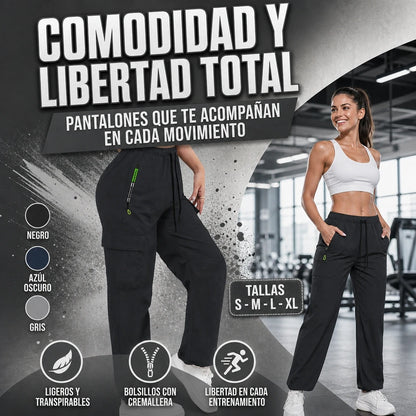 PANTALONES CARGO LIGEROS DE CORTE AMPLIO Y CASUAL